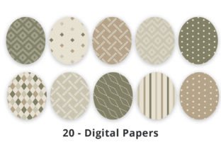Brown Earth Tones Digital Paper Graphic by Lemon Paper Lab · Creative ...