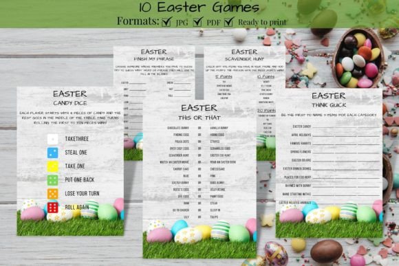 Easter Games Bundle for Kids and Adults