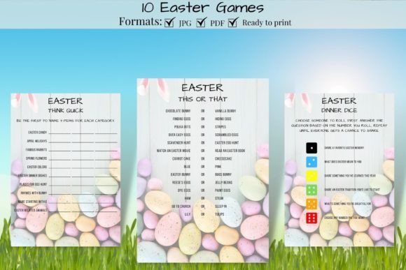 Easter Games Bundle for Kids and Adults