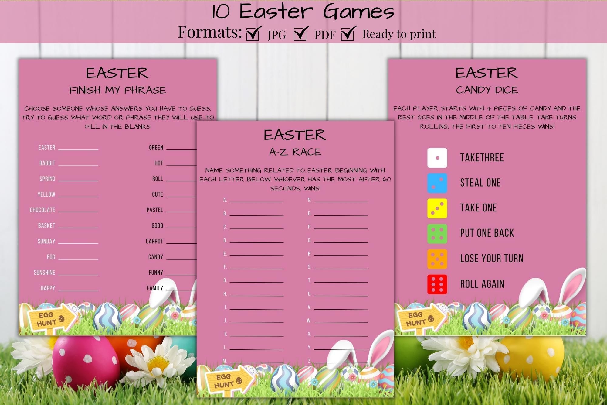 Easter Games Bundle for Kids and Adults