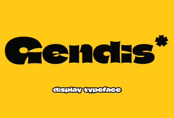 Gendis Font - Preview 1