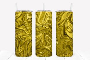 Gold Liquid Marble Tumbler Wrap Graphic by Rizu Designs · Creative Fabrica