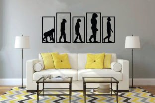 Human Evolution Wall Decor Svg Graphic by MetalWallArt · Creative Fabrica