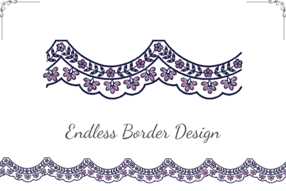 Intricate Floral Border