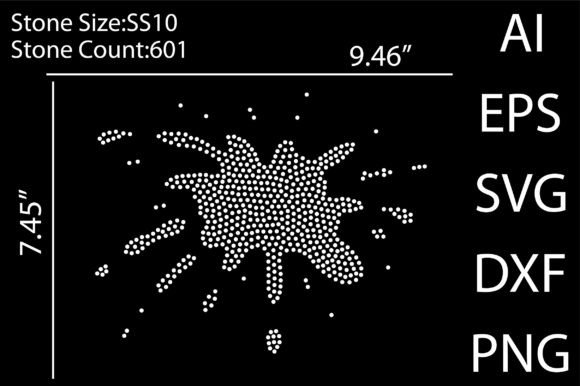 Splatter Rhinestone Templates Design Grafik T-shirt Designs Von betruthful