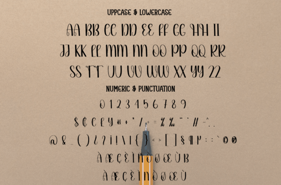 Brown Font - Preview 6