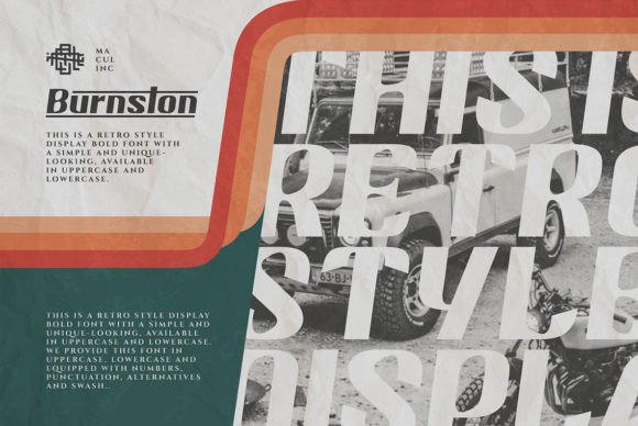 Burnston Font - Preview 3