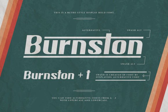 Burnston Font - Preview 6