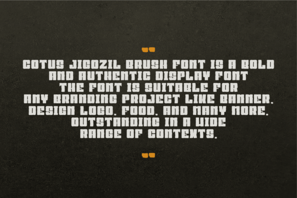Cotus Jigozil Brush Font - Preview 4