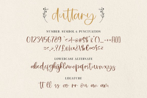 Duttary Font - Preview 6