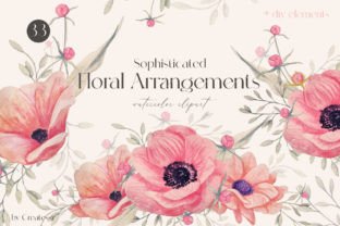Floral Bouquets Watercolor Clipart Graphic by Юлия Булатова · Creative ...