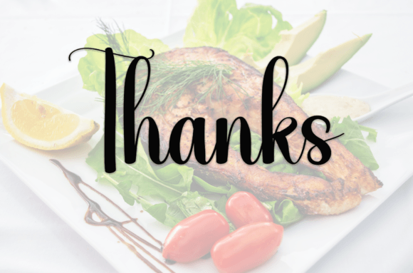 Grilled Fish Font - Preview 6