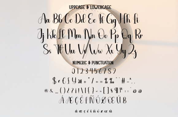 Hourly Font PNG with transparent background - Preview 6