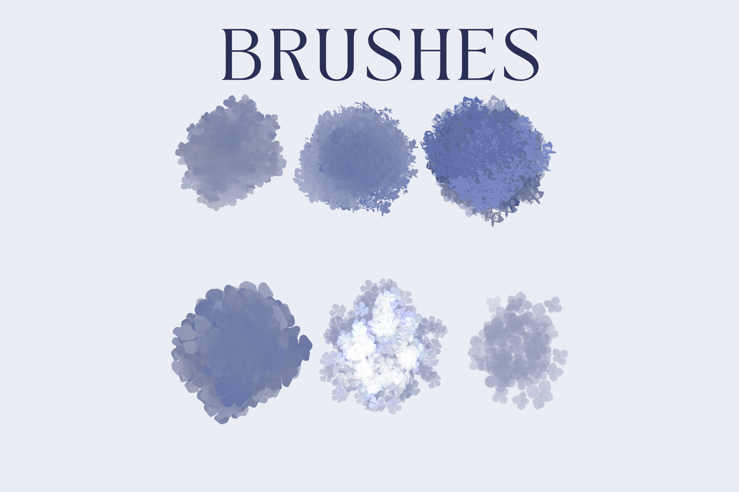 Hydrangea Procreate Brushes X 6 - photo 2