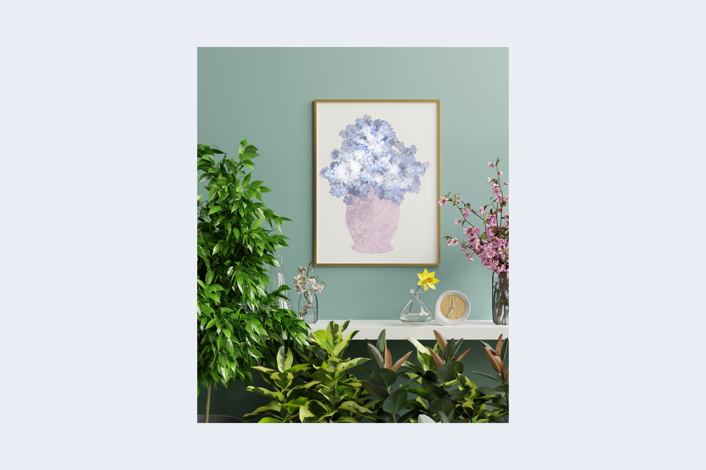 Hydrangea Procreate Brushes X 6 - photo 3