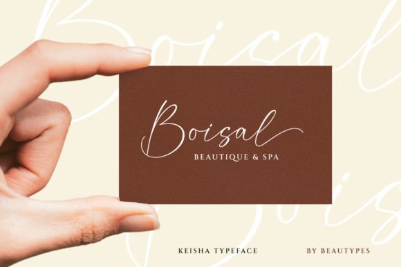 Keisha Font PNG with transparent background - Preview 3