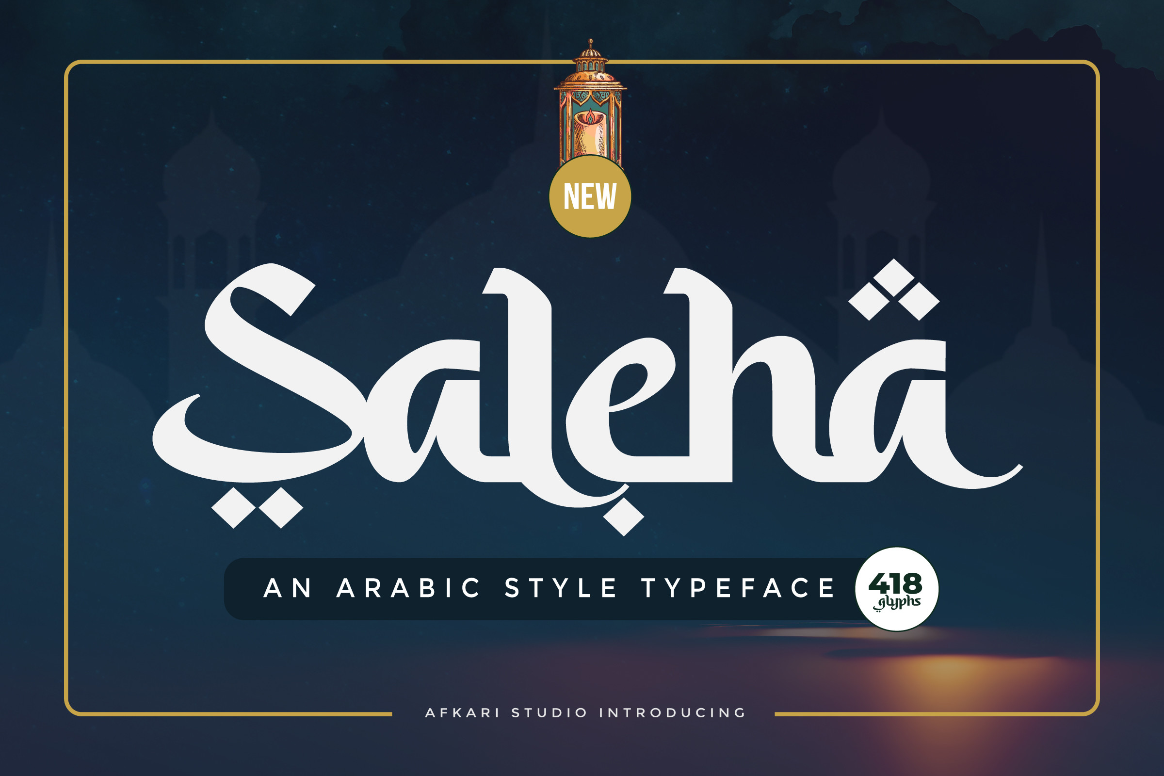 Saleha Font by afkaristudio · Creative Fabrica font preview
