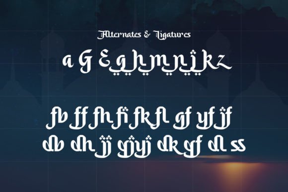 Saleha Font PNG with transparent background - Preview 2