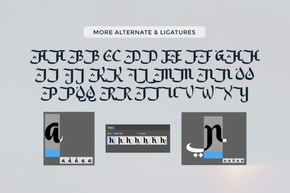 Saleha Font PNG with transparent background - Preview 3
