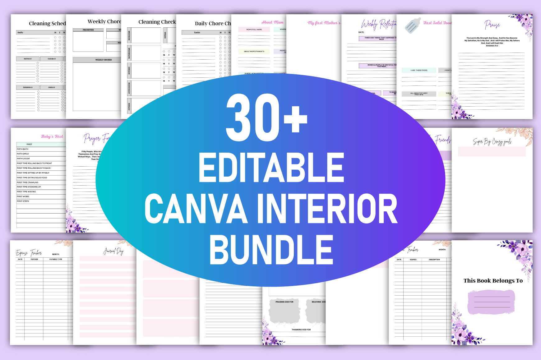 30+ Editable Canva Template Bundle KDP Graphic by rahimaartwork077 ...