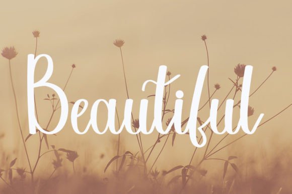 Brown Font - Preview 1