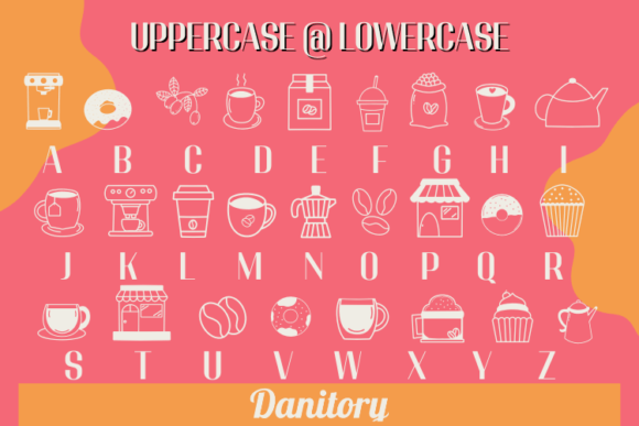 Cafe Cafe Font PNG with transparent background - Preview 1