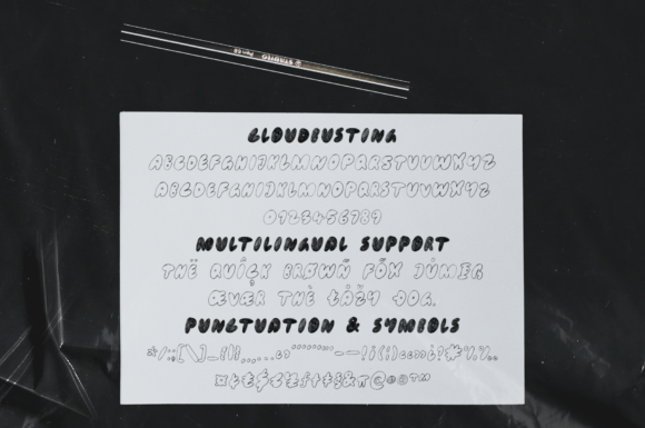 Cloudbusting Font - Preview 1