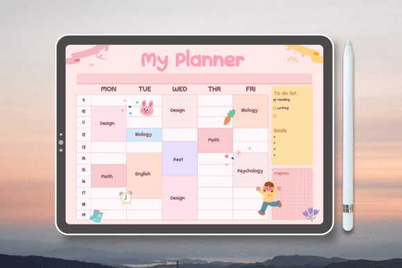 Cute Note Font PNG with transparent background - Preview 4