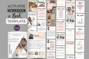 Ecourse Workbook& Ebook Canva Template Graphic by craftsmaker ...