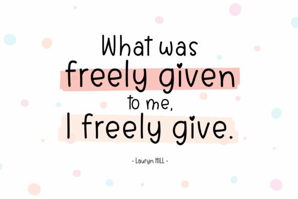 Friency Font - Preview 2