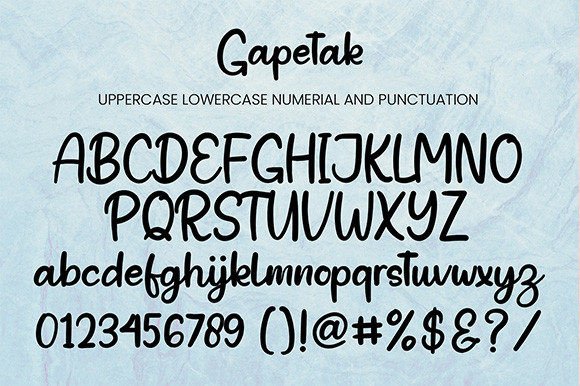 Gapetak Font - Preview 4