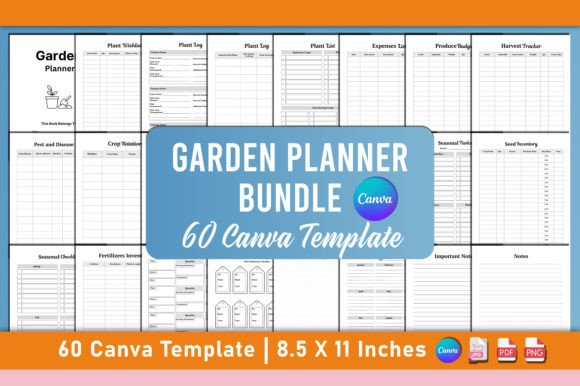 Garden Planner Bundle Canva Template