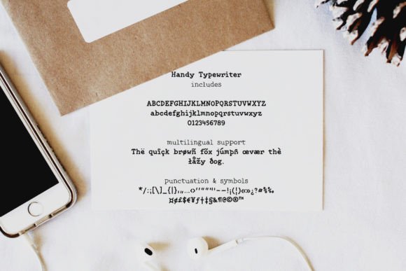 Handy Typewriter Font - Preview 4