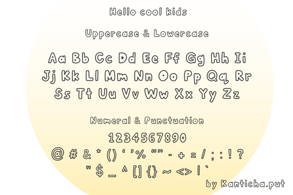 Hello Cool Kids Font - Preview 1