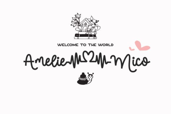 Milky Mouse Font PNG with transparent background - Preview 3