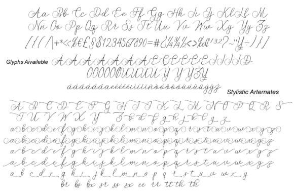 Nathale Font PNG with transparent background - Preview 5