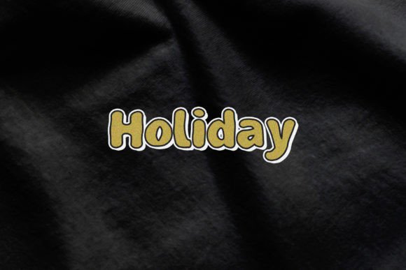 Nickhard Holiday Font PNG with transparent background - Preview 1