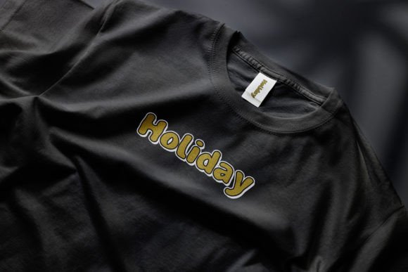 Nickhard Holiday Font PNG with transparent background - Preview 2