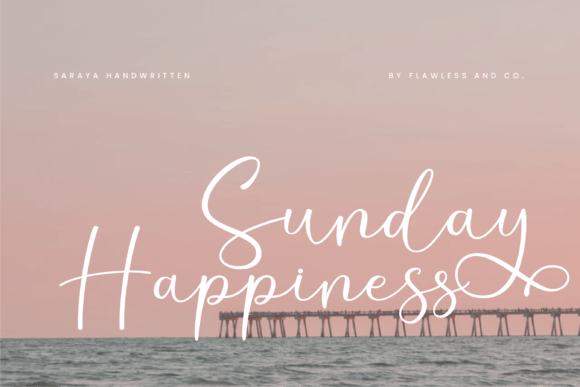 Saraya Font PNG with transparent background - Preview 3