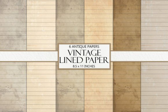Vintage Lined Junk Journal Paper