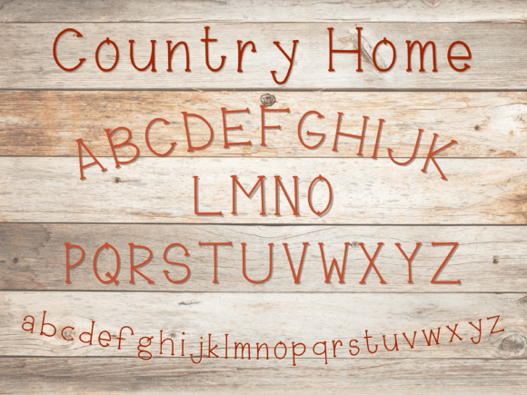 Country Home Font - Preview 2