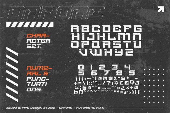 Dafore Font - Preview 1