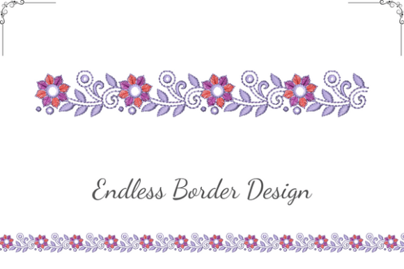 Dainty Floral Border