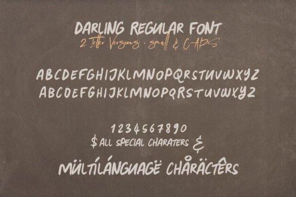 Darling Brush Font - Preview 1
