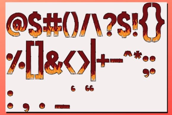Fire Font - Preview 3
