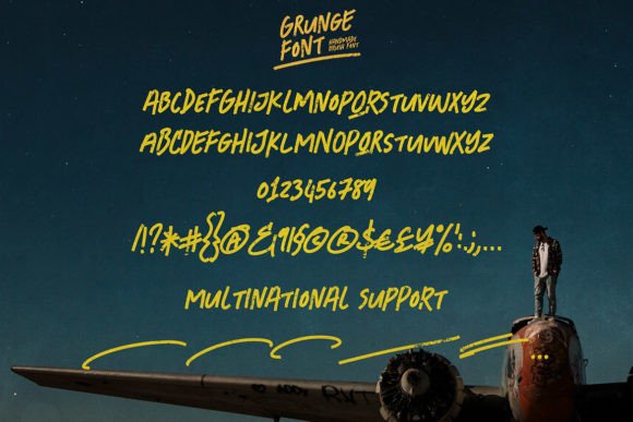 Grunge Font - Preview 1