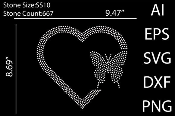 Love Rhinestone Templates Design