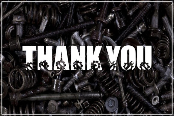 Mechanic Font PNG with transparent background - Preview 3