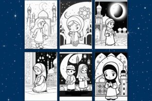 `Ramadan Coloring Pages Vol-4 Graphic by Simran Store · Creative Fabrica