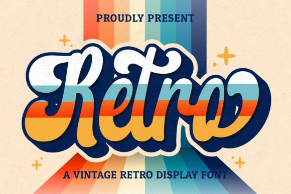 Retro Script Display Font By Hoperative Design